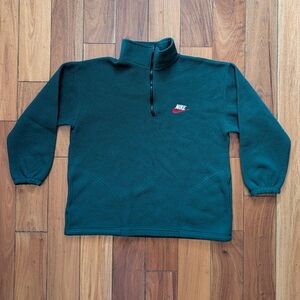 Nike 90's Embroidered 1/4 Zip Fleece (XL)